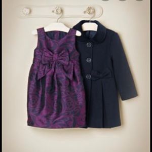 Janie and Jack Purple Bow formal dress -6 yr girl